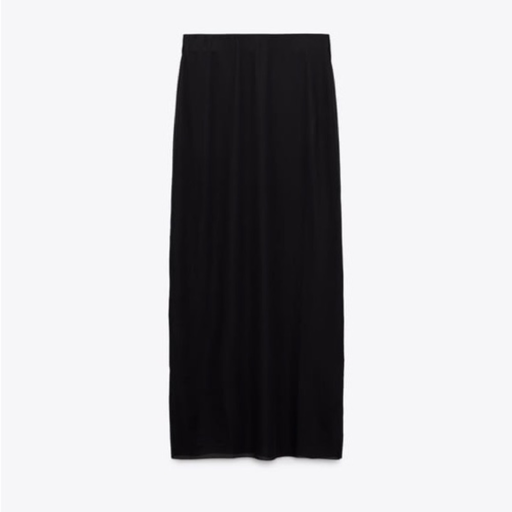 SEMI-SHEER MIDI SKIRT